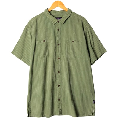 古着 パタゴニア Patagonia バックステップシャツ 53139SP22 半袖 ストライプシャツ メンズXXL相当 ボックスシャツ/eaa581854