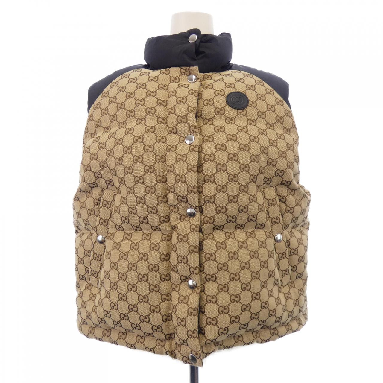 グッチ GUCCI GGコットンキャンバスパッド入りジレ 774910 Z9AAT ダウンベスト