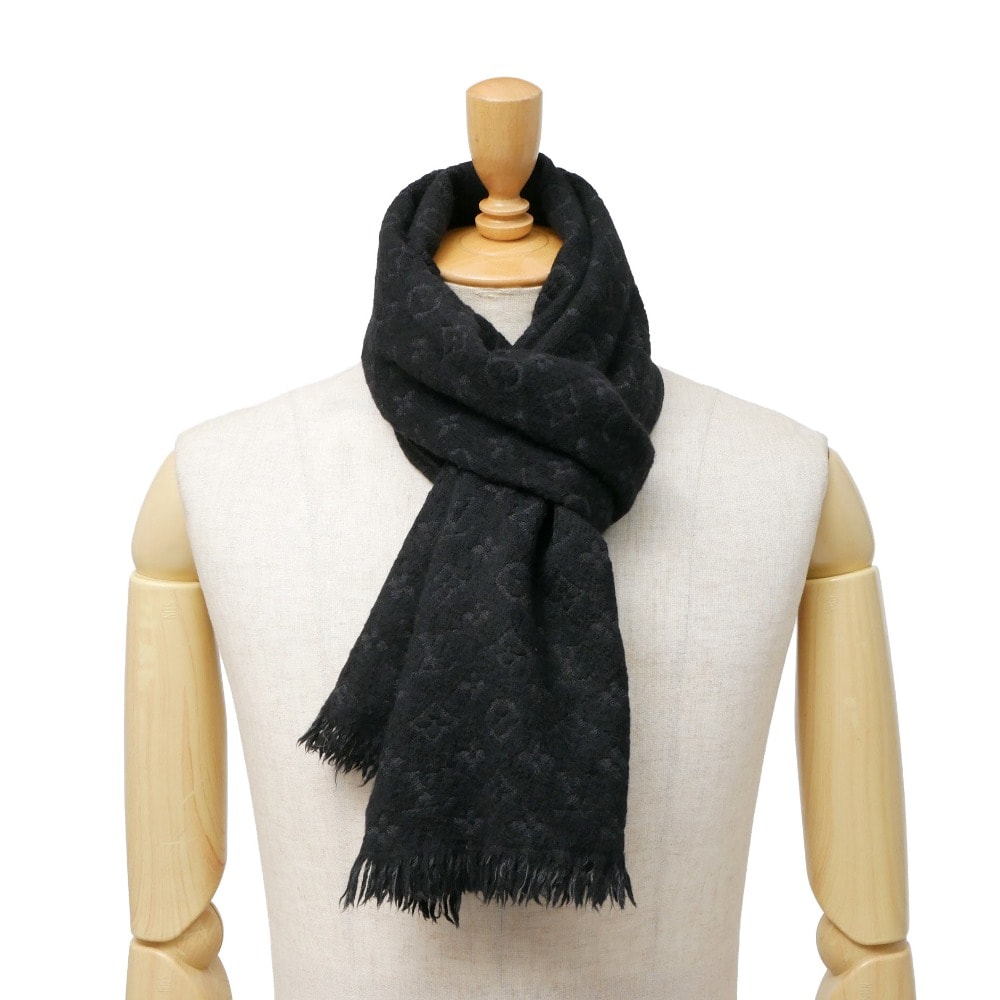 LOUIS VUITTON ルイ・ヴィトン モノグラム クラシック マフラー フリンジ ストール イタリア製 ブランド古着【中古】20260206/RA7624