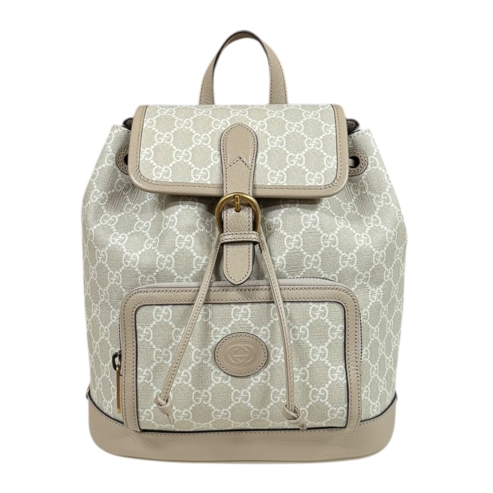 グッチ インターロッキングG リュック・デイパック GGスプリームキャンバス 674147 レディース GUCCI  中古