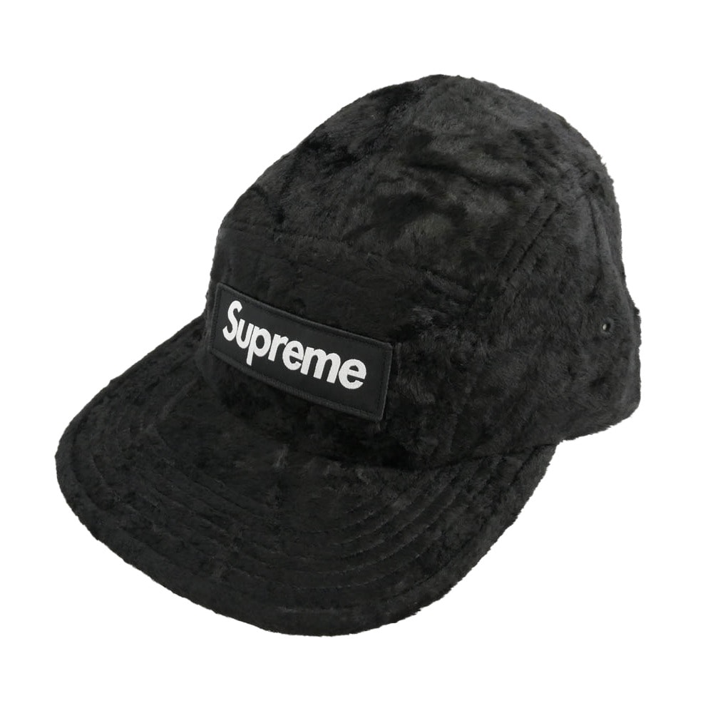 Supreme シュプリーム 25SS × GOODENOUGH グッドイナフ Crushed Rayon Camp Cap クラッシュ レーヨン キャンプ キャップ ブラック系 58cm【中古】