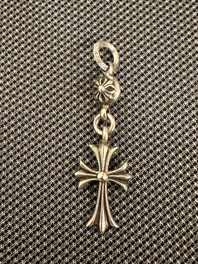 Chrome Hearts 1 Ball Tiny CH Cross Charm "Silver"