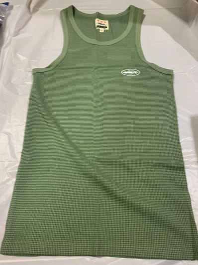新品 Corteiz コーテイズ Sサイズ タンクトップ ノースリーブ スリーブレス Sleeveless Tank Top オリーブ リブタンクトップ 1PAC