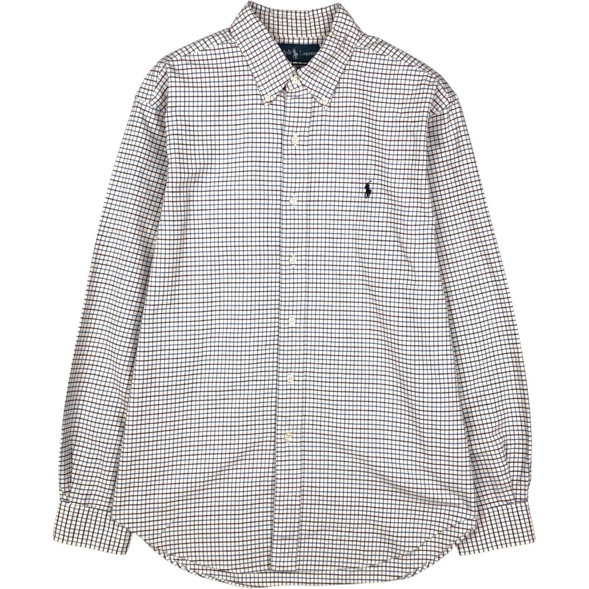 古着 ラルフローレン Ralph Lauren CLASSIC FIT 長袖 ボタンダウンチェックシャツ メンズL相当/eaa676586