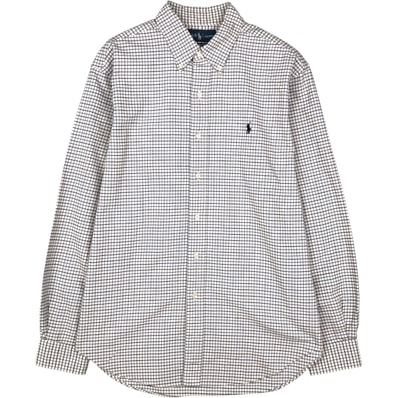 古着 ラルフローレン Ralph Lauren CLASSIC FIT 長袖 ボタンダウンチェックシャツ メンズL相当/eaa676586