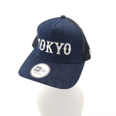未使用 NEW ERA ニューエラ TOKYO 読売ジャイアンツ デニム メッシュ キャップ インディゴ 帽子