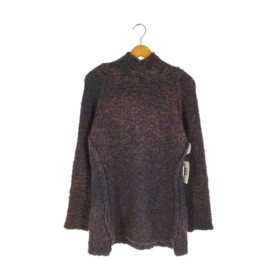 アクリル混 ウールプルオーバーラグランニットパーカー【1142595905335】