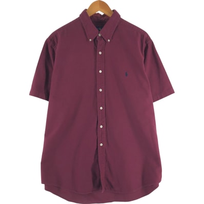 古着 ラルフローレン Ralph Lauren 半袖 ボタンダウンシャツ メンズXL相当/eaa539499