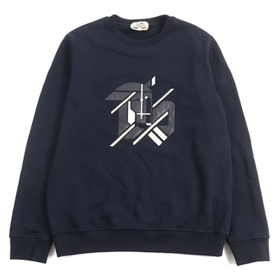 美品 エルメス
スウェット Chevaux en Symetrie シュヴォー アン シンメトリー ネイビー系 メンズ S