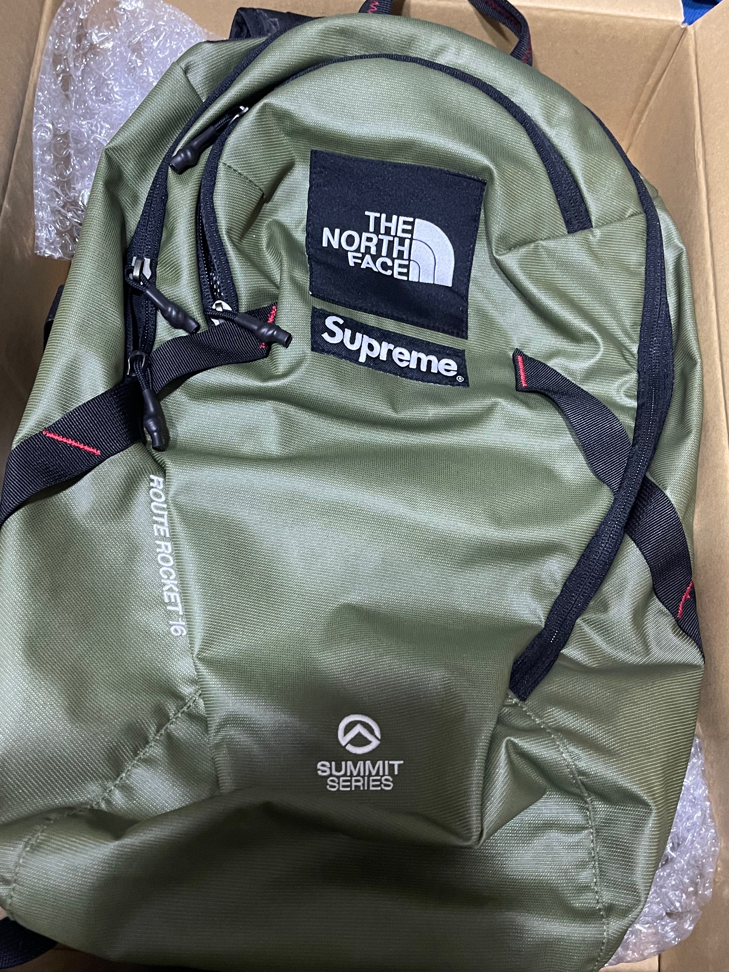 Supreme x The North Face Summit Series Outer Tape Seam Route Rocket Backpack "Olive"