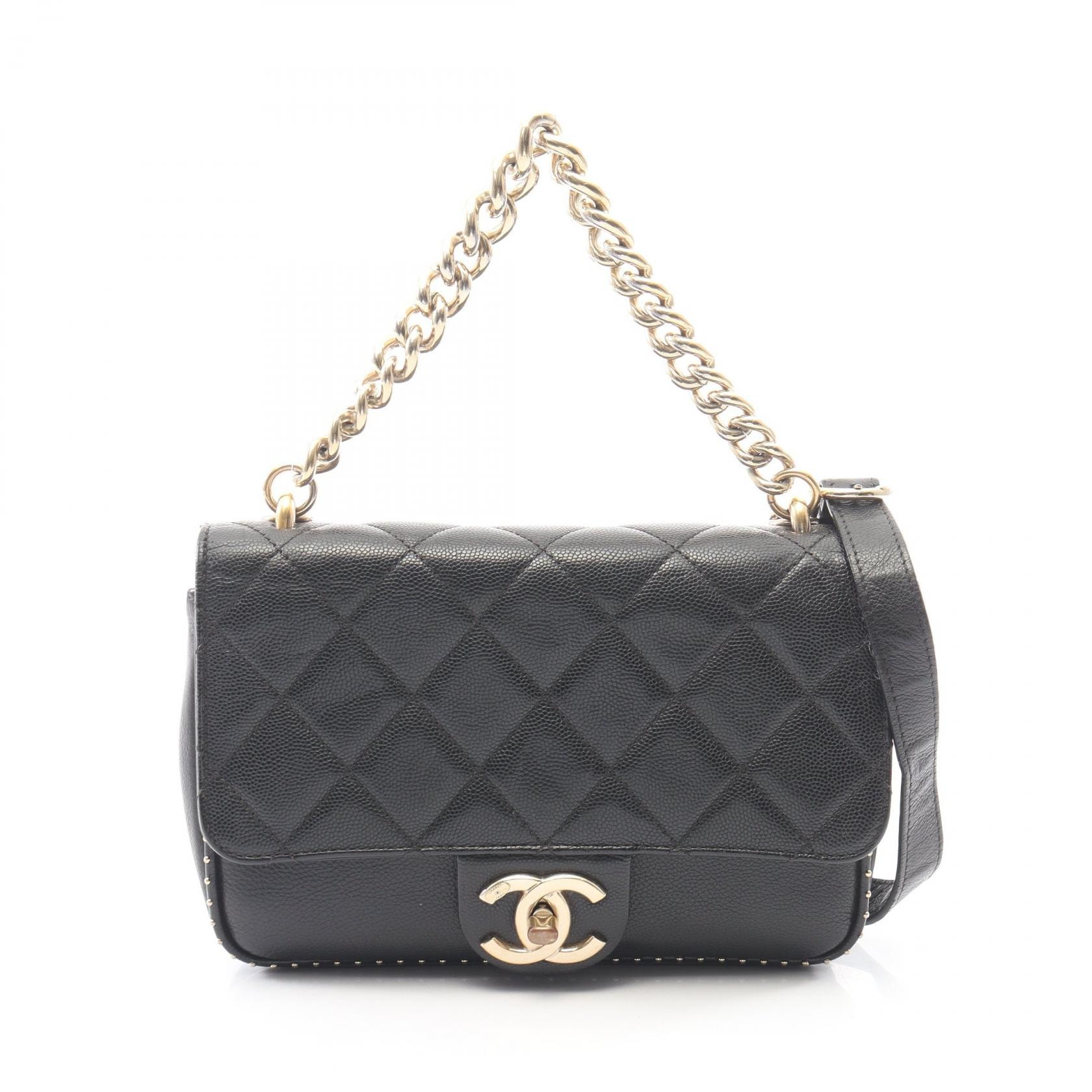 シャネル CHANEL マトラッセ 2WAY ショルダーバッグ バッグ キャビアスキン(グレインドカーフ) レディース ブラック系 【中古】