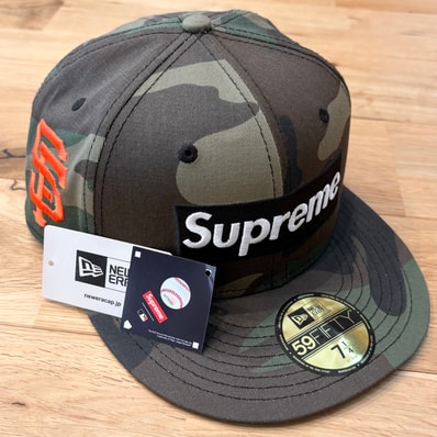 Supreme MLB Teams Box Logo New Era "Woodland Camo"