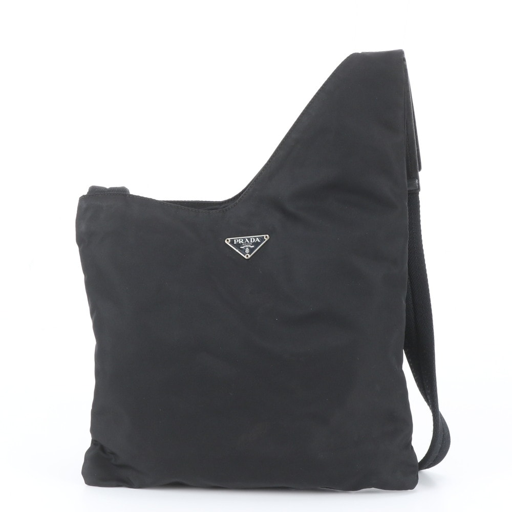 ■美品 プラダ テスート ナイロントライアングルロゴショルダーバッグ