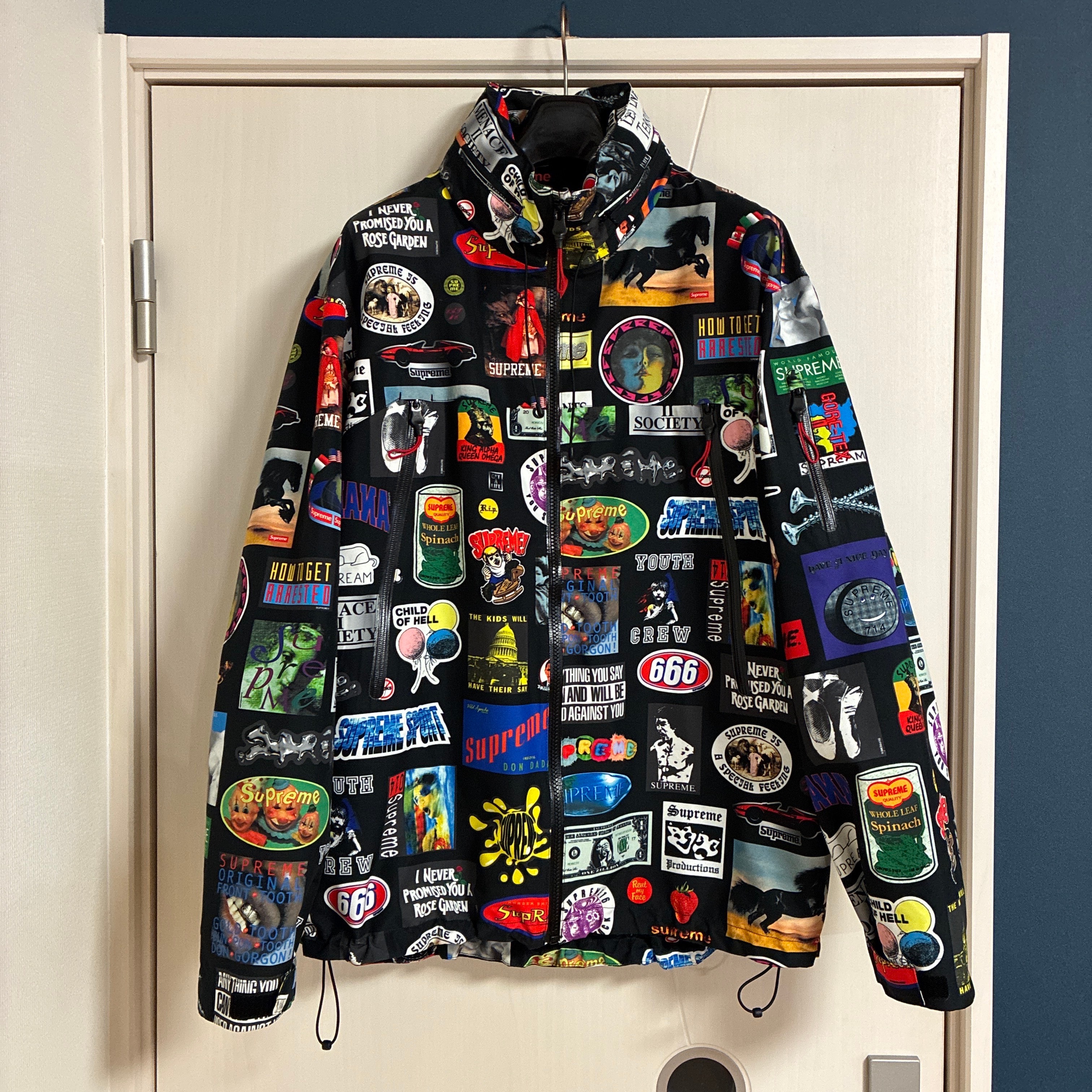 Supreme GORE-TEX Stickers Shell Jacket "Black"