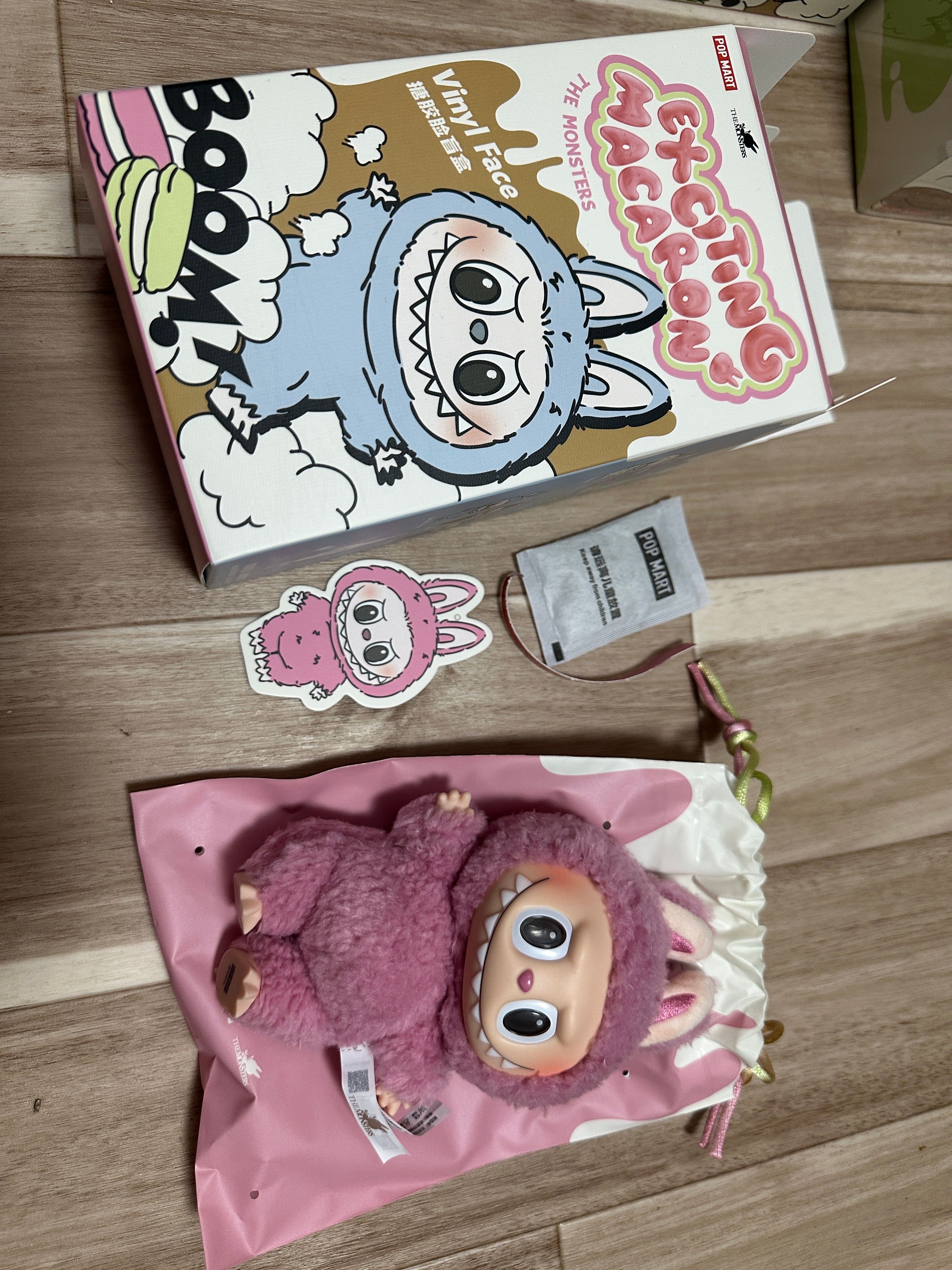 POP MART THE MONSTERS (LABUBU) Exciting Macaron Plush Series LYCHEE BERRY