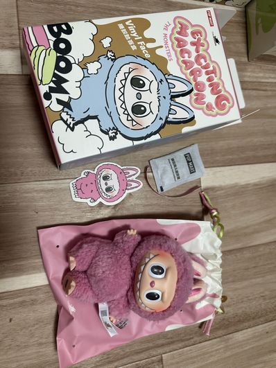 POP MART THE MONSTERS (LABUBU) Exciting Macaron Plush Series LYCHEE BERRY