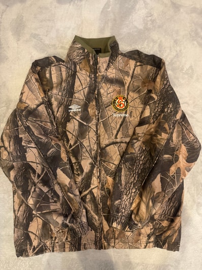 Supreme x Umbro Cotton Ripstop Track Jacket (26SS) "Realtree Hardwoods Camo"