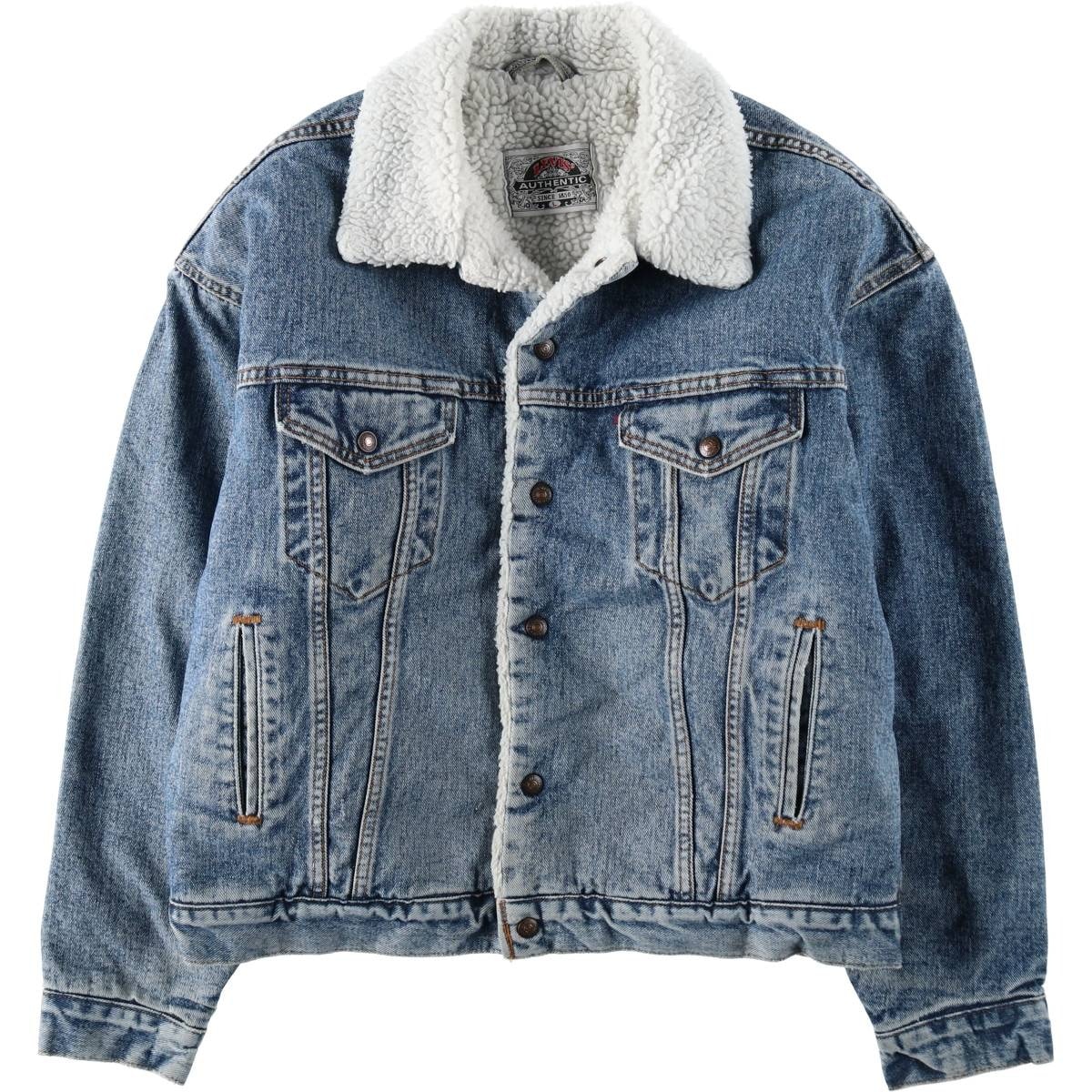 古着 90年代 リーバイス Levi's 70609-4891 中綿入り デニムボアジャケット USA製 メンズL相当 ヴィンテージ/eaa632480