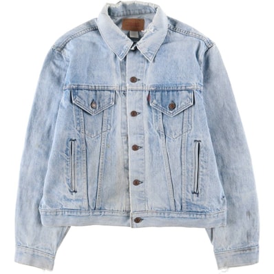 古着 80~90年代 リーバイス Levi's ケアタグ付き デニムジャケット Gジャン USA製 メンズXL相当 ヴィンテージ/eaa602432