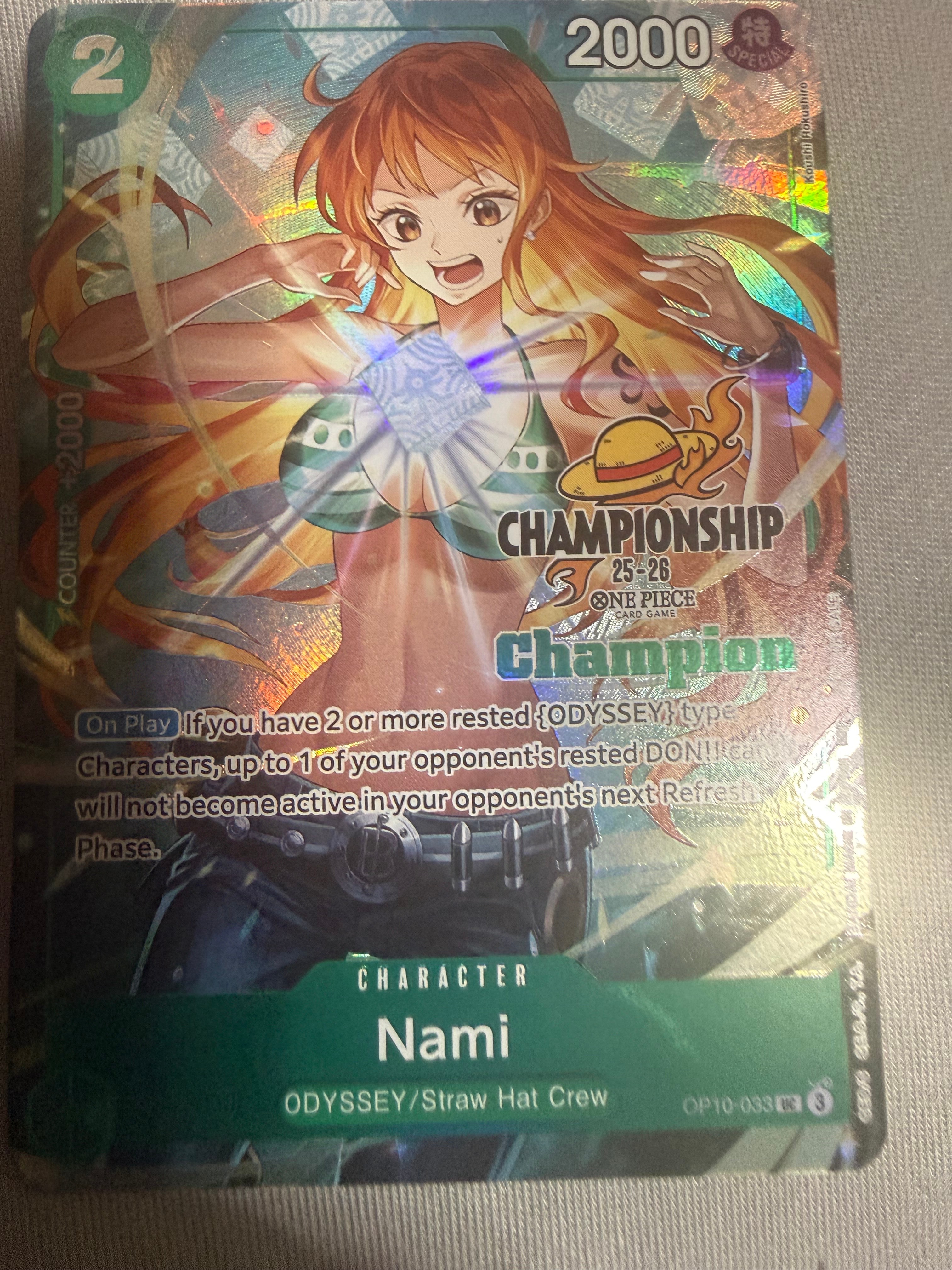 ナミ UC [OP10-033]【英語版】(プロモーションカード「チャンピオンシップ 25-26 トッププレイヤーパック」)