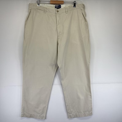 古着 ポロバイラルフローレン Polo by Ralph Lauren チノパンツ ポロチノ 大きいサイズ スラックス 長ズボン w42 L30 アイボリー メンズ