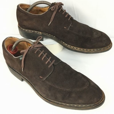 試着交換OK!Paraboot/パラブーツ size12R CHAMBORD/シャンボード スエードUチップ シューズ ダークブラウン/茶/BROWN〉メンズ/shoes//men's 菅NO.WZD-192