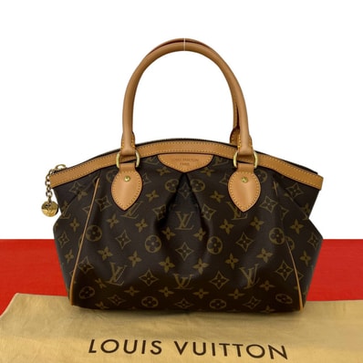 LOUIS VUITTON ルイヴィトン ティボリ PM モノグラム レザー PVC ハンドバッグ ブラウン
24648