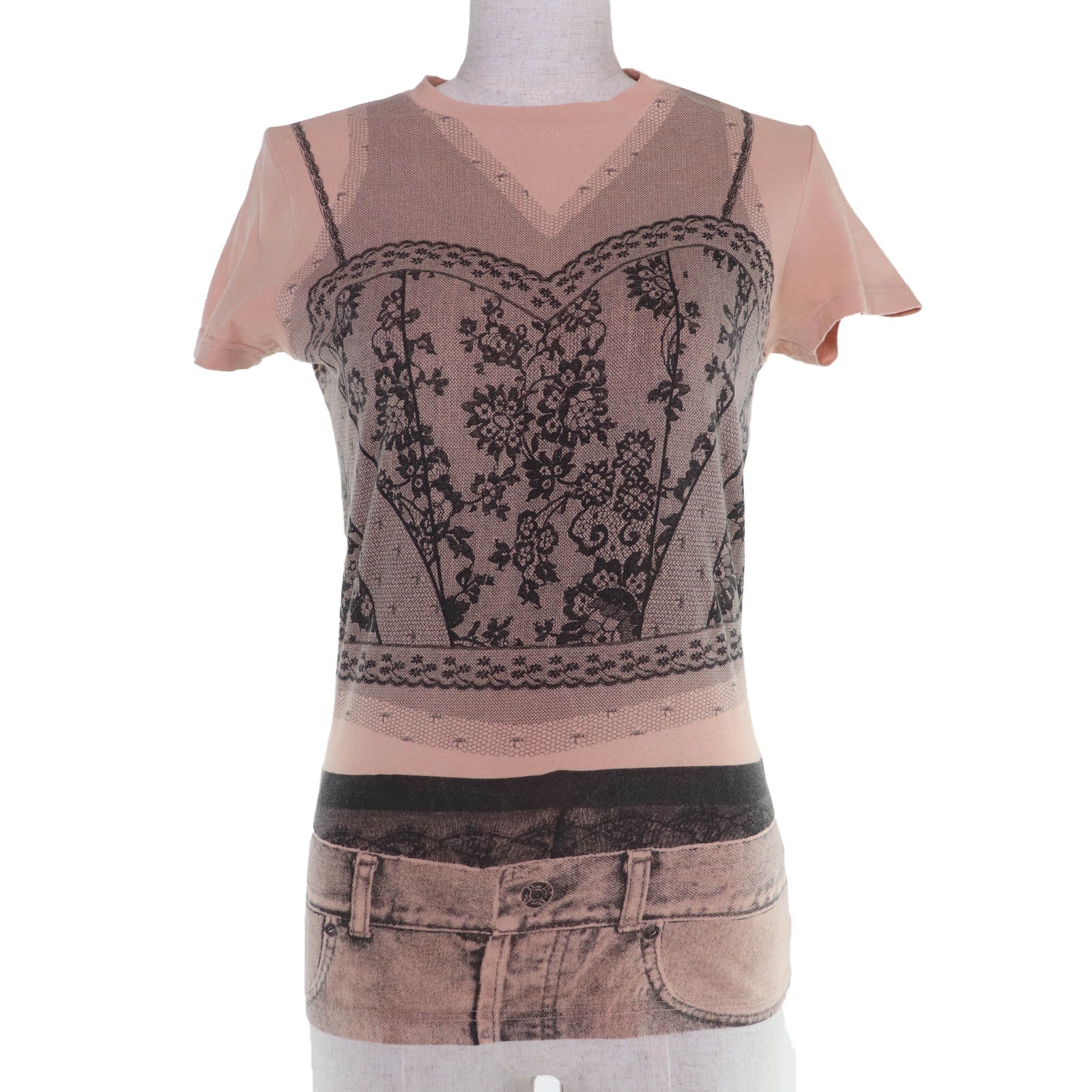 良品 クリスチャンディオール 半袖Tシャツ ベージュ系 レディース 42