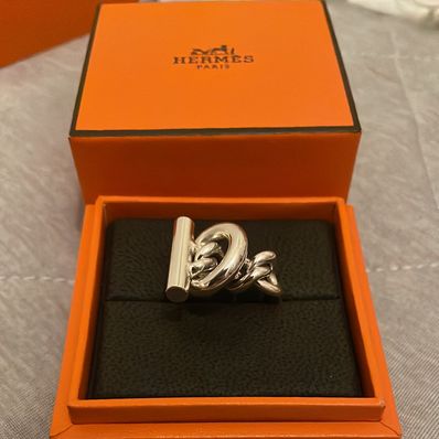 Hermes Croisette Ring Large Model "Silver"