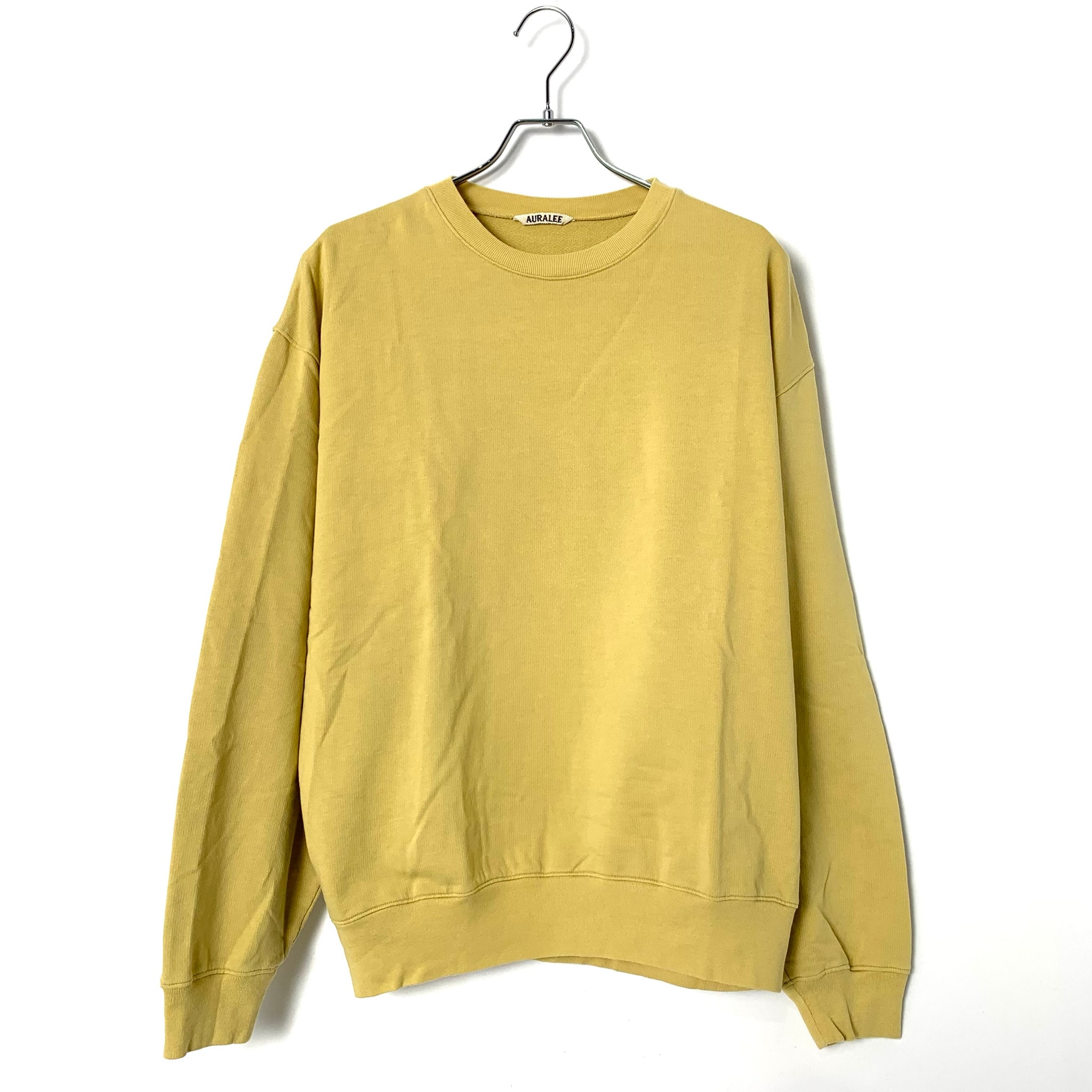 AURALEE Super High Gauze Sweat P/O "Dusty Yellow"