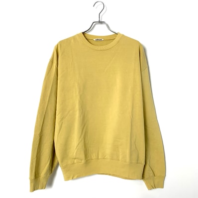 AURALEE Super High Gauze Sweat P/O "Dusty Yellow"