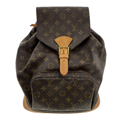 LOUIS VUITTON ルイ・ヴィトン モンスリ GM ショルダーバッグ リュック・デイパック M51135 モノグラム ブラウン レディース【中古】