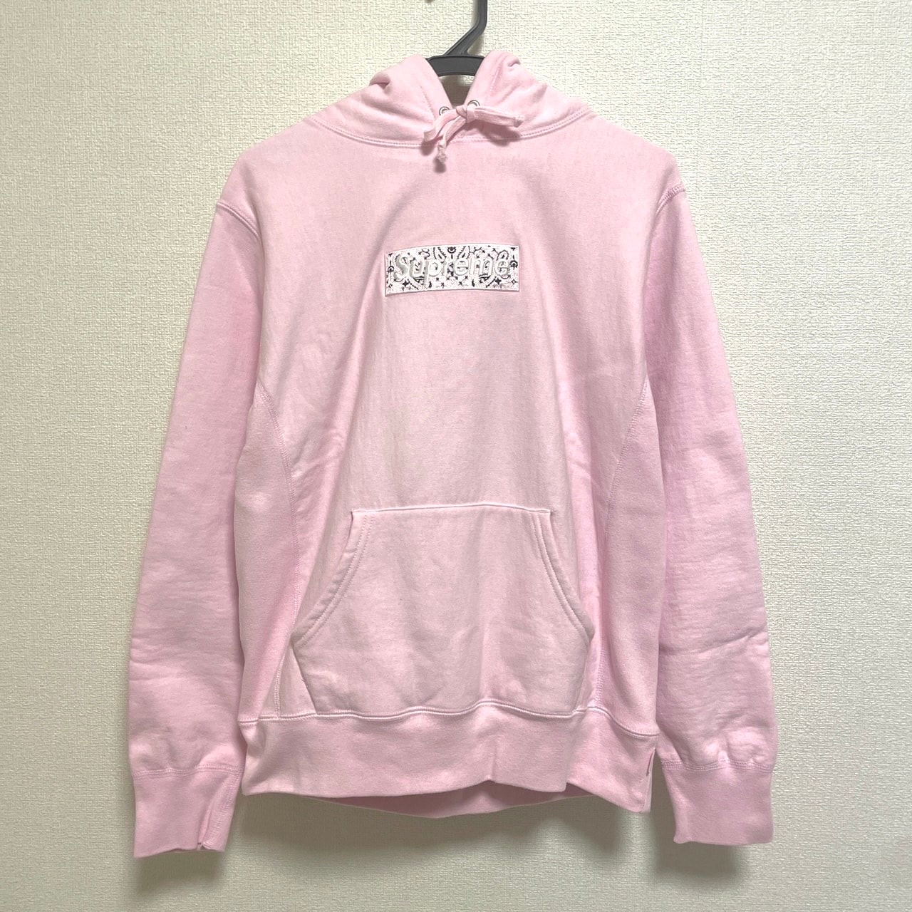 Supreme Bandana Box Logo Hooded Sweatshirt "Pink"