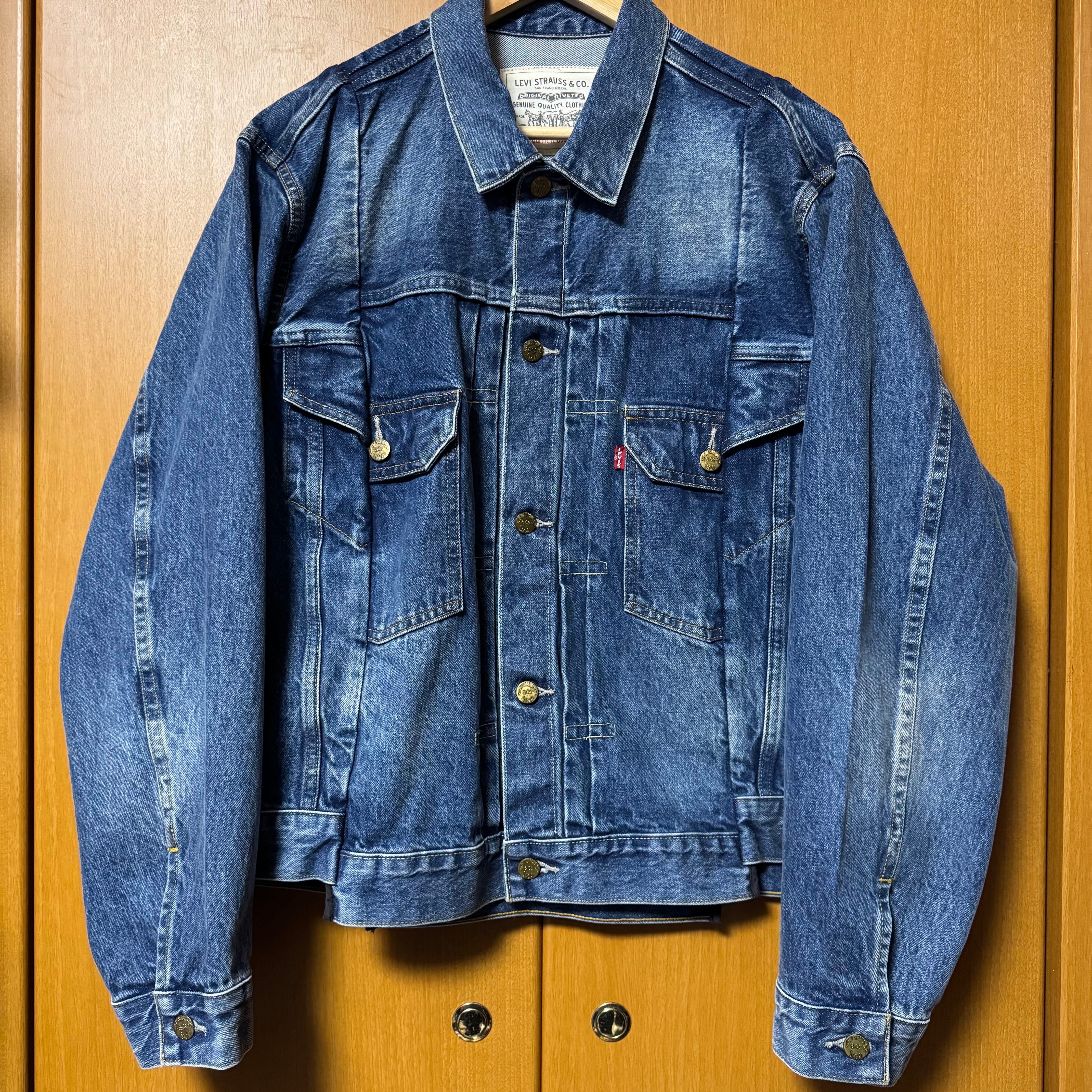 サカイ x リーバイス メンズ デニムジャケット "ブルー" 25-03708M / 0035I-0002