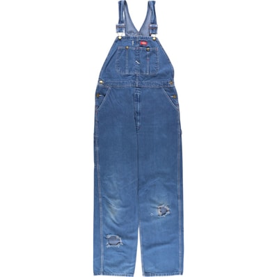 古着 ディッキーズ Dickies デニムオーバーオール メンズw37相当/eaa561542