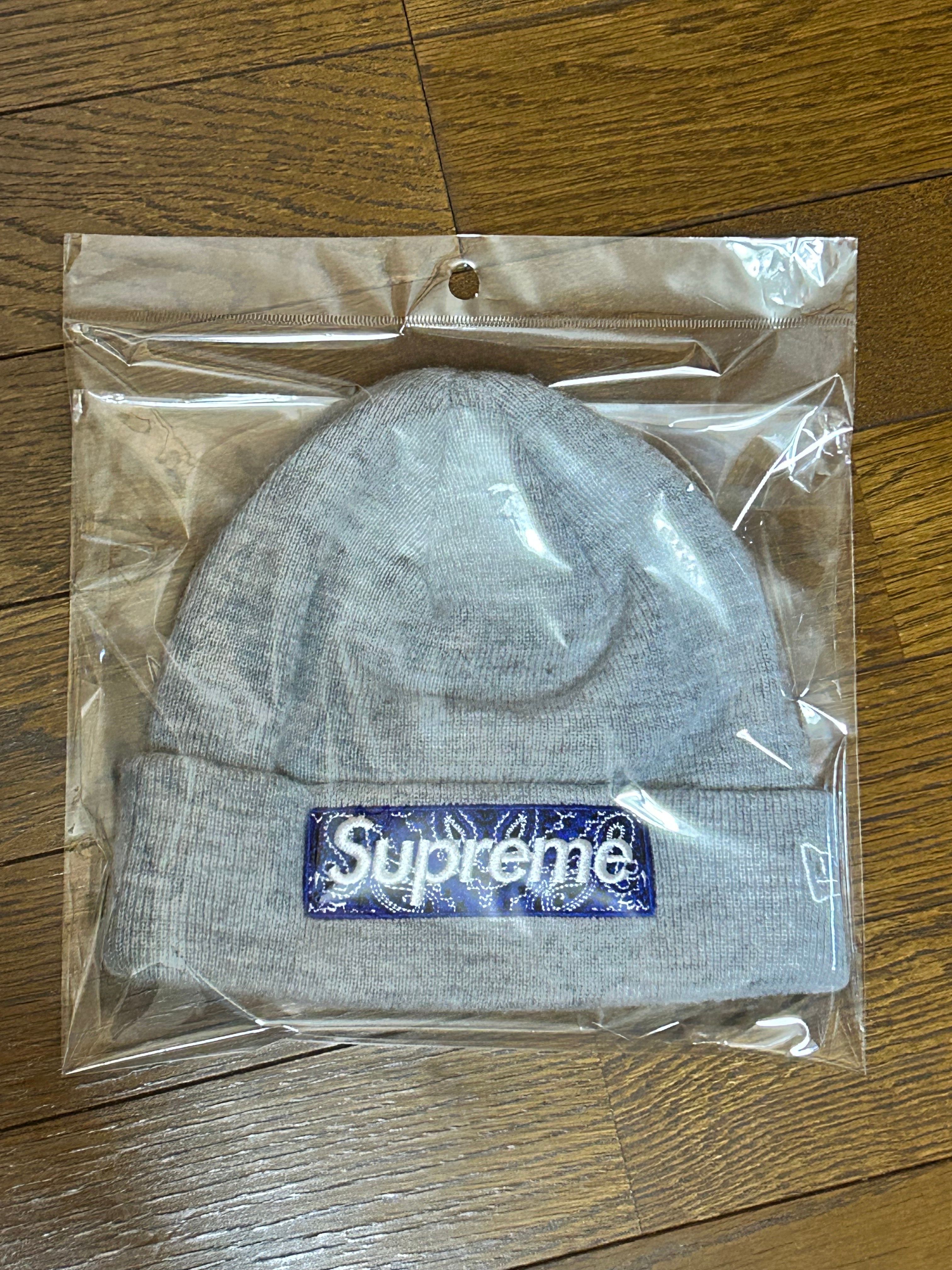 Supreme New Era® Box Logo Beanie "Grey"