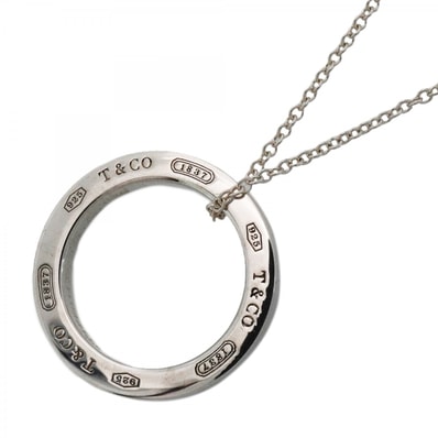 【6jdb0387-k】ティファニー ネックレス 1837/サークル シルバー925【中古】レディース