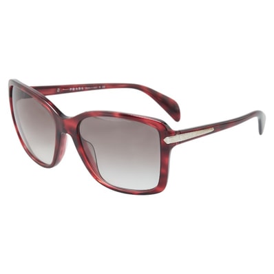 プラダ サングラス レッド プラスチック レディース PRADA 【中古】