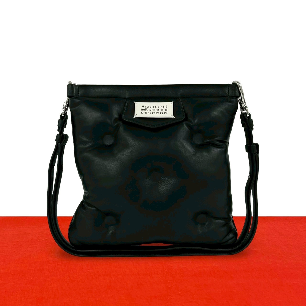 MAISON MARGIELA メゾンマルジェラ グラムスラム レザー ショルダーバッグ ブラック
 36629