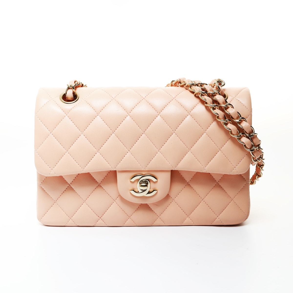 シャネル CHANEL マトラッセ ダブルフラップ ラムスキン 21番台 2022-26 ショルダーバッグ【中古】
