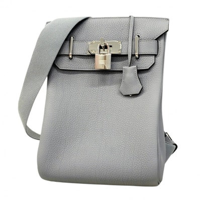 【6eb1116】エルメス ショルダーバッグ アッカドPM トゴ グリパンタン シルバー金具 K刻印【中古】メンズ レディース ユニセックス