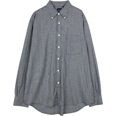 古着 90年代 ギャップ GAP オールドギャップ 長袖 ボタンダウンチェックシャツ メンズM相当 ヴィンテージ/eaa666200