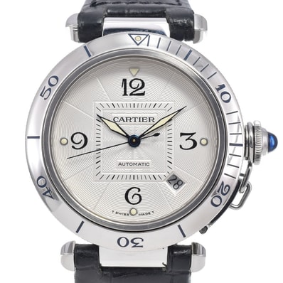 カルティエ CARTIER W3103155 パシャ デイト 38mm シルバー 自動巻き メンズ 良品 腕時計 M#148170