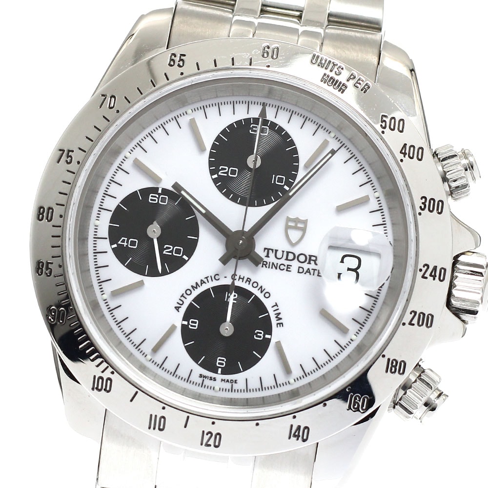 ☆良品 チュードル プリンスデイト クロノタイム 79280P メンズ 【中古】