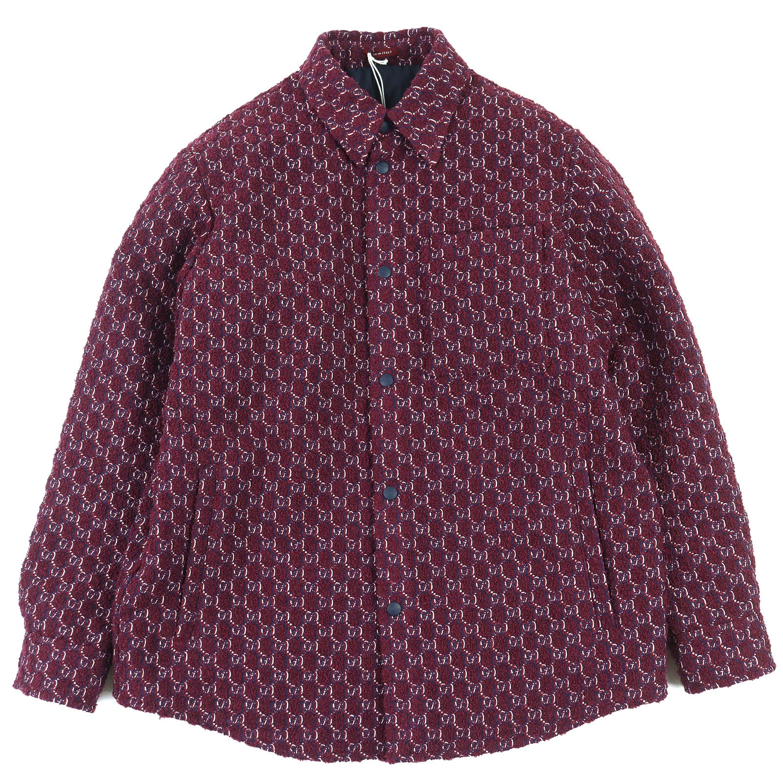 未使用品 グッチ GGジャガード パデットシャツ ジャケット 48 787904