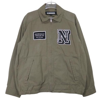 NEIGHBORHOOD Washed Zip Work Jacket "Olive Drab"