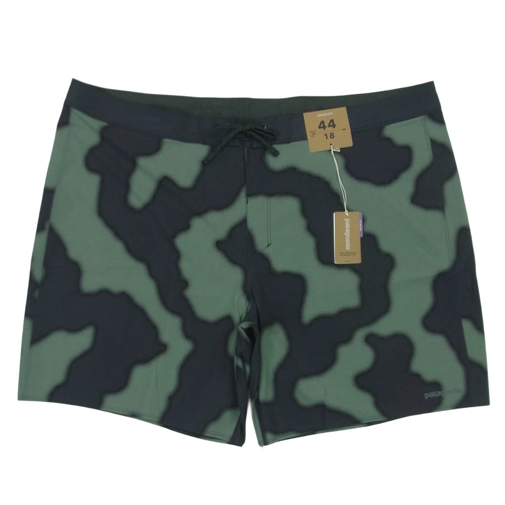 patagonia パタゴニア 86697 HYDROPEAK BOARDSHORTS-18 ハイドロ ピーク ボード サーフ パンツ スイム ショーツ グリーン系 ブラック系 44【新古品】【未使用】【中古】
