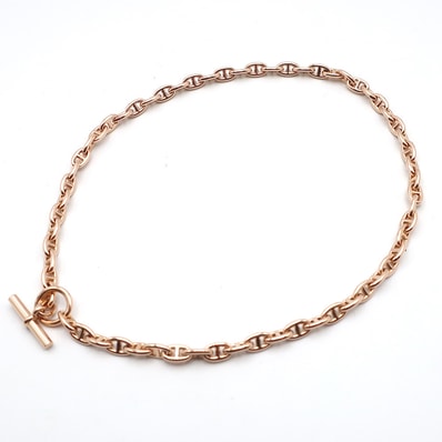 HERMES シェーヌダンクルTPM K18PGピンクゴールドAU750