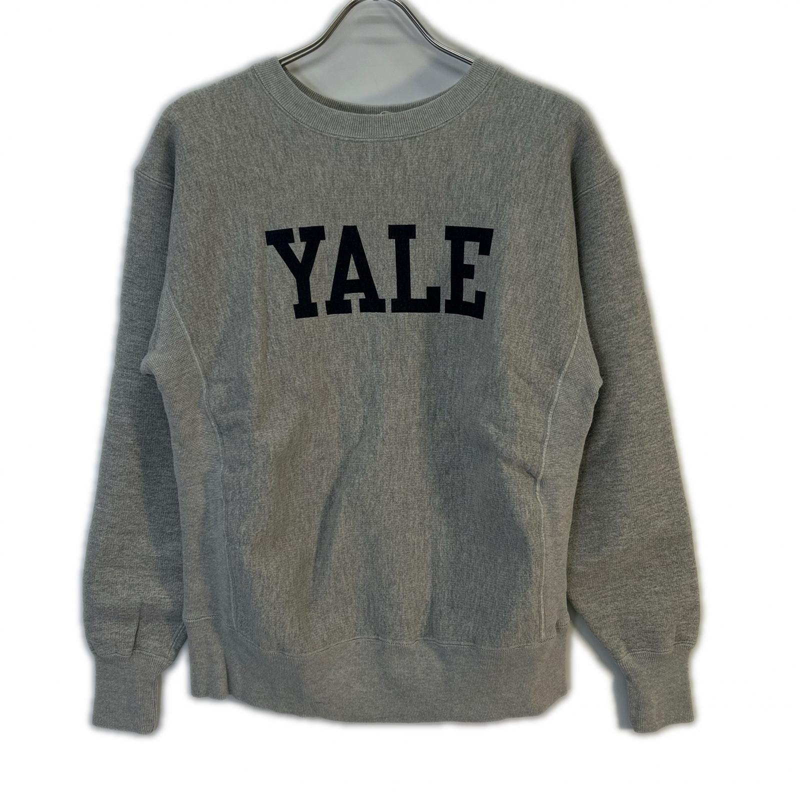 チャンピオン グレー リバースウィーブ YALE スウェットシャツ SMALL