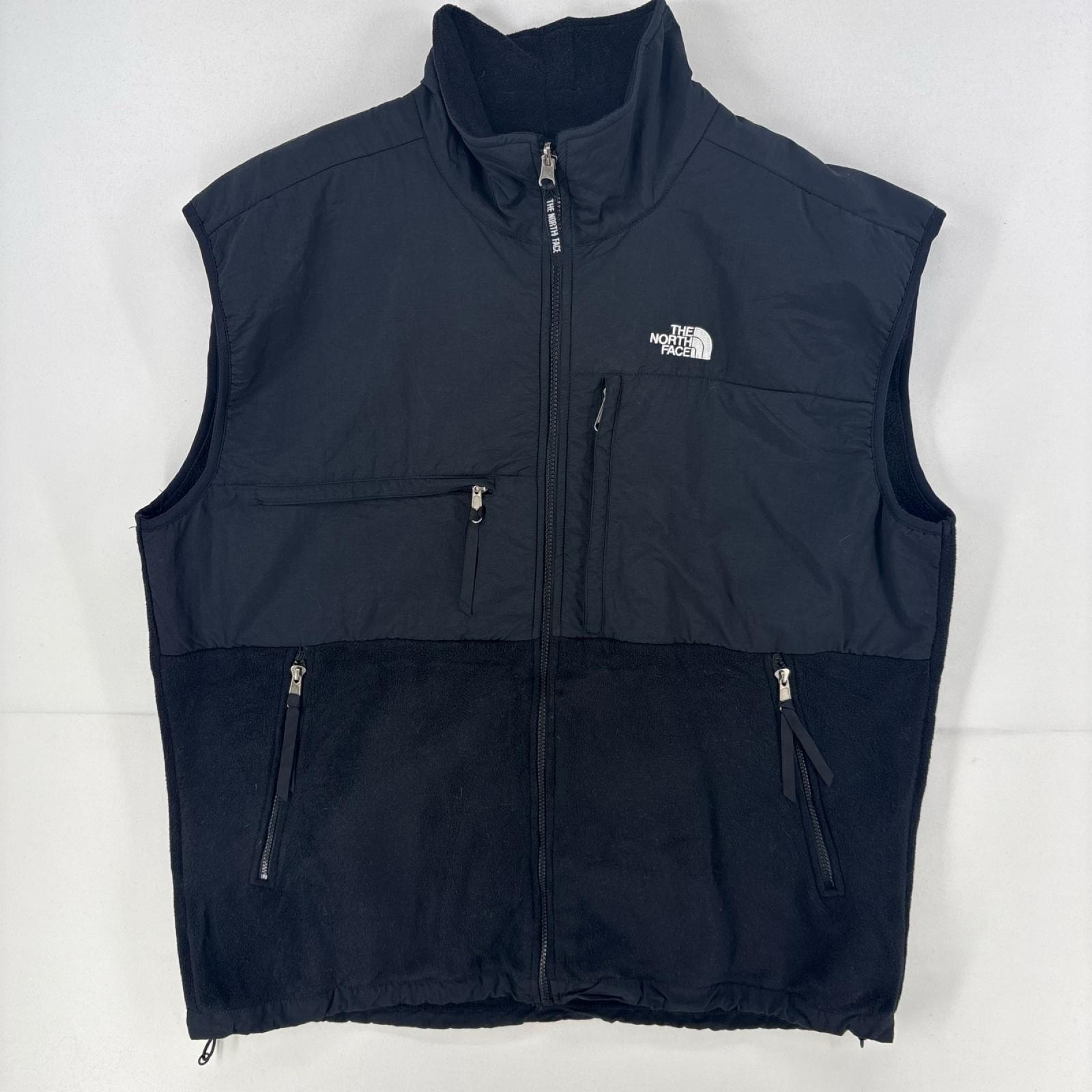 古着 ザ・ノースフェイス THE NORTH FACE フリース ベスト フルジップ デナリ 大きいサイズ 2XL  ブラック メンズ